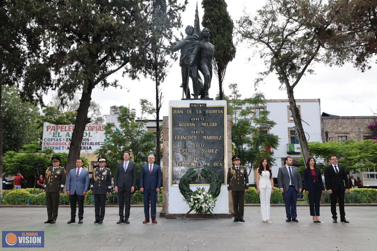Morelia honra a los Niños Héroes en su aniversario