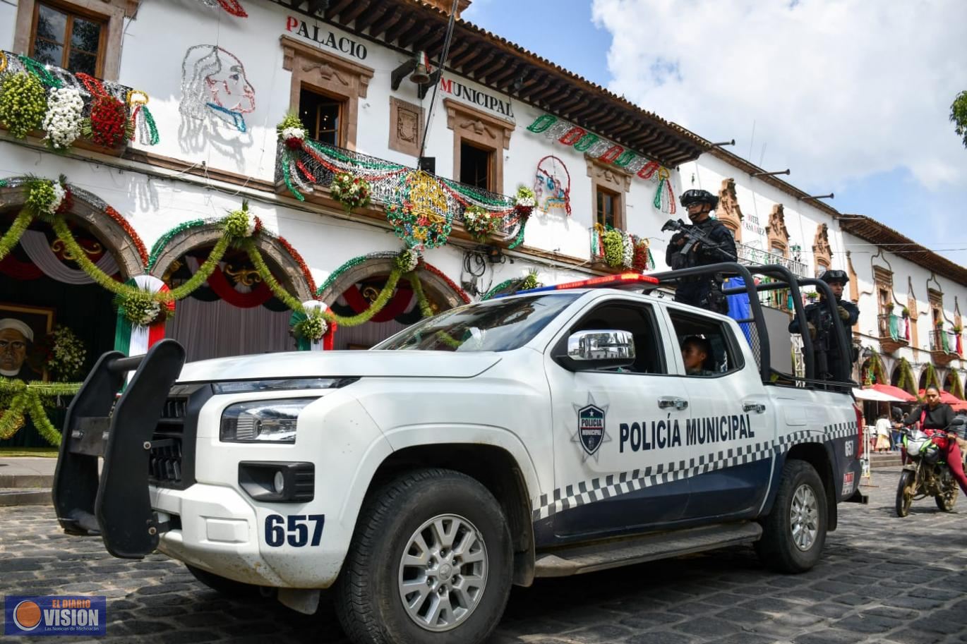 Garantizada la seguridad en las Fiestas Patrias de Pátzcuaro