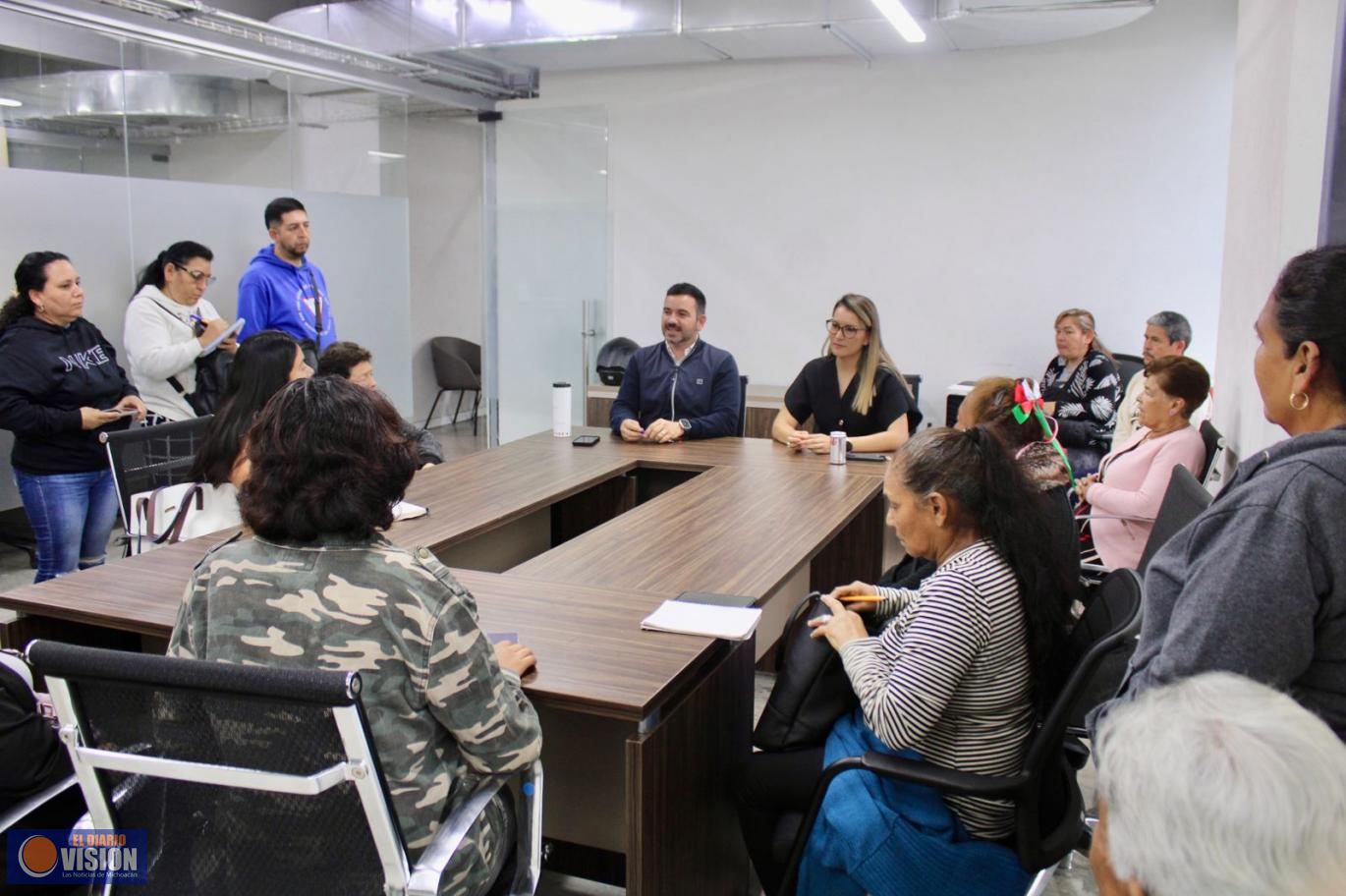 Yankel Benítez fortalece el ordenamiento de colonias en Morelia