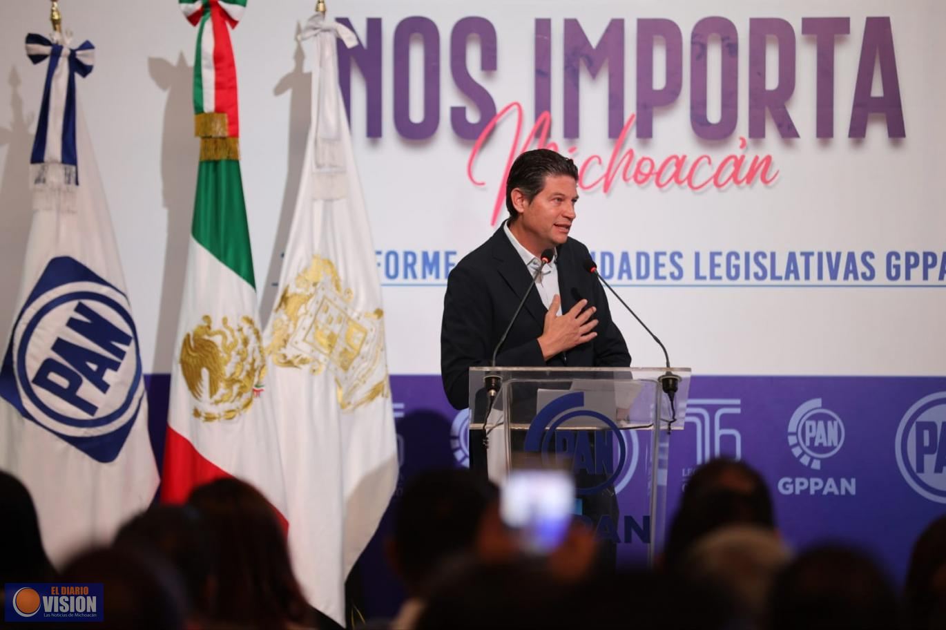 Alfonso Martínez reconoce labor legislativa del PAN Michoacán