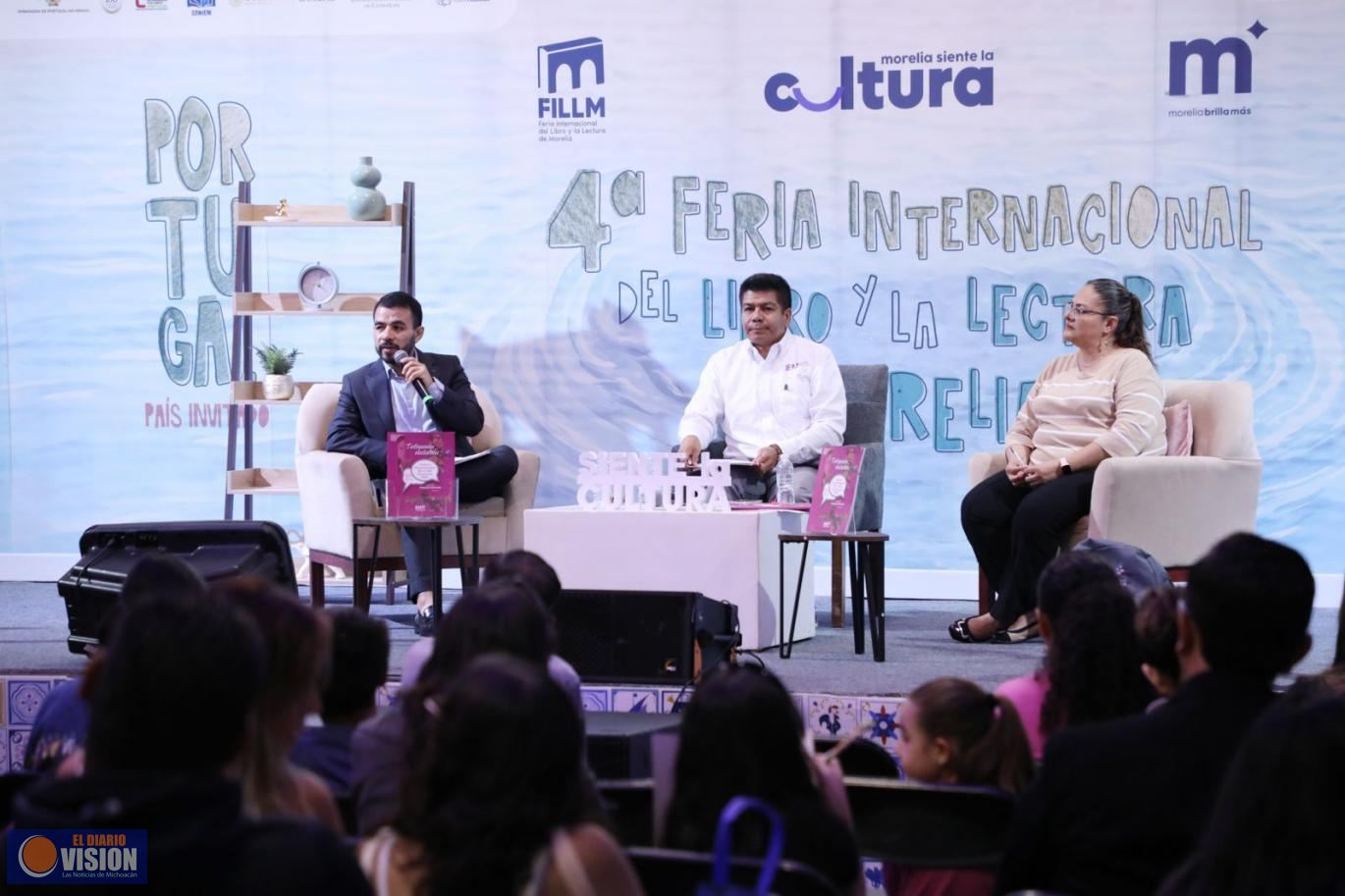 El IEM fortalece la cultura democrática con la presentación de su revista en la FILL de Morelia