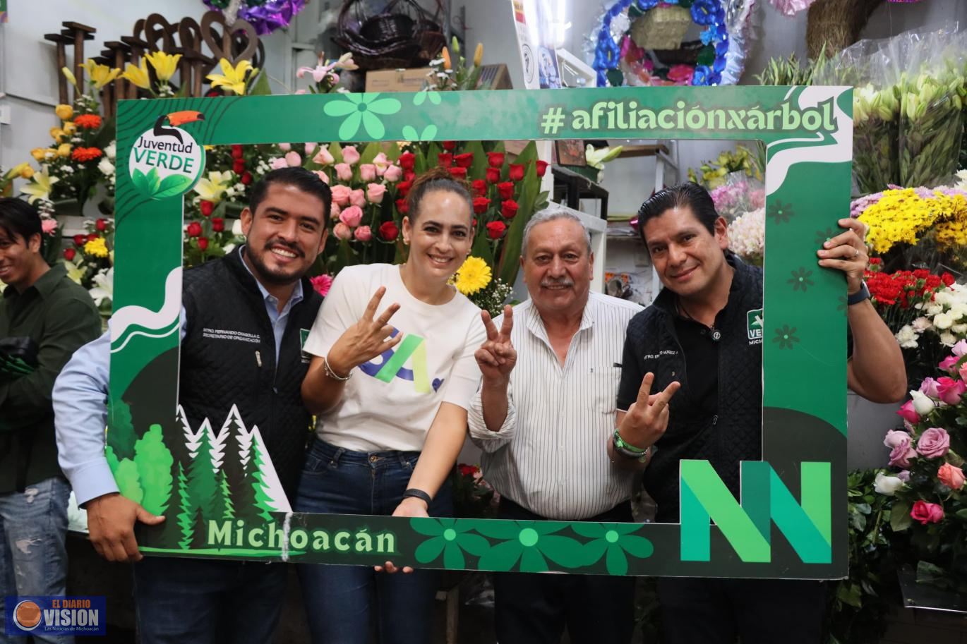 El Verde Michoacán crece en militancia y cumple compromisos donde gobierna