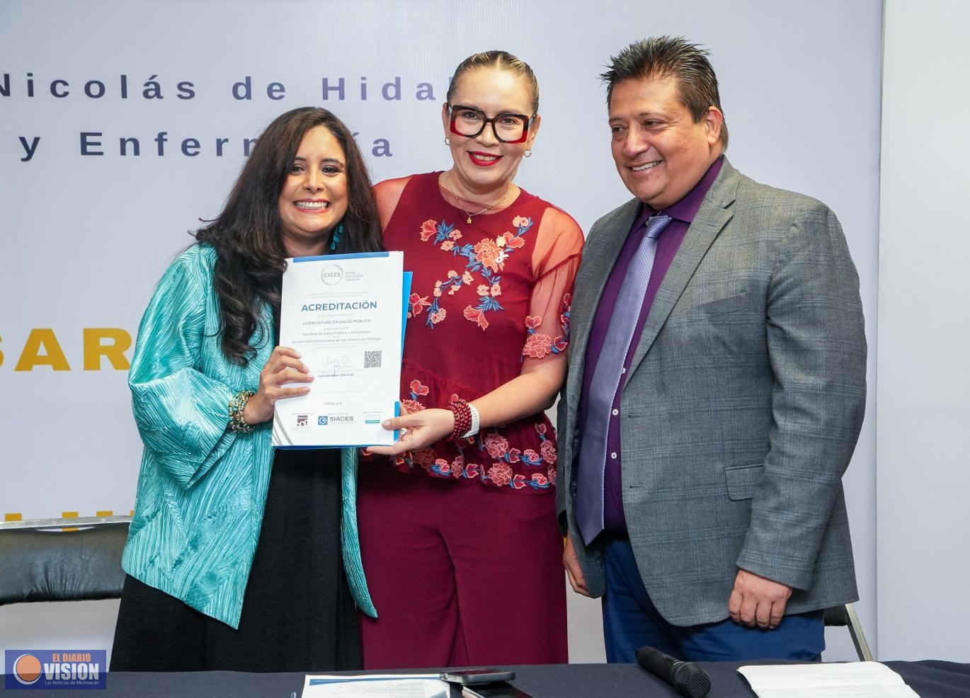 Licenciatura en Salud Pública de la UMSNH obtiene su primera acreditación