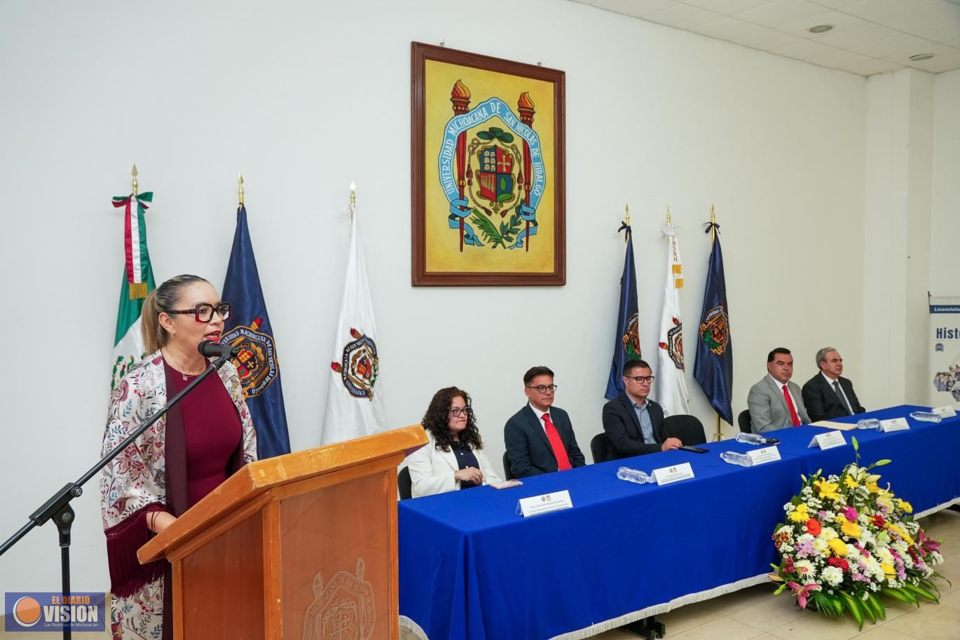 Facultad de Historia de la UMSNH evoluciona, camina hacia la renovación; Yarabí Ávila