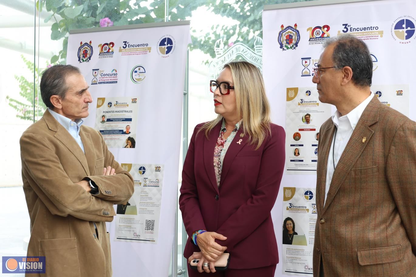 Yarabí Ávila recibe al Dr. Omar Masera, Premio Nobel de la Paz, quien brinda ponencia en la UMSNH