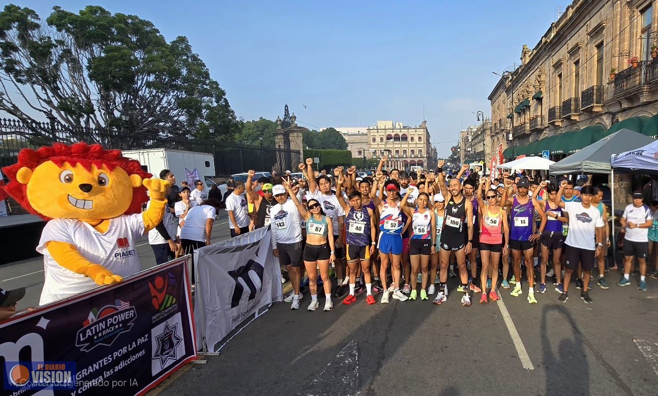 Todo un éxito, la Primer Carrera Atlética, Migrantes por la Paz y Contra las Adicciones en Morelia