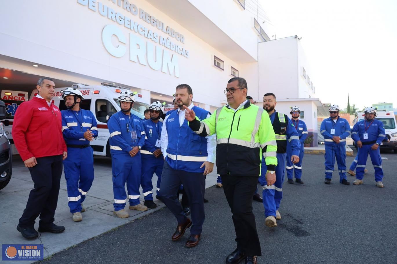 Envía Michoacán brigada de atención médica y ambulancias en apoyo a afectados por lluvias