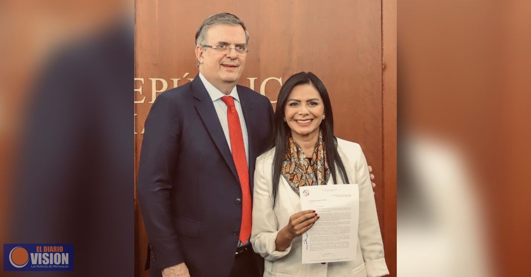 Araceli Saucedo Reyes solicita a Marcelo Ebrard, acciones que fortalezcan al campo michoacano