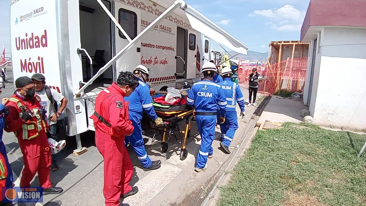 ¡Misión cumplida! Regresan médicos y ambulancias de Michoacán tras apoyo a Hidalgo