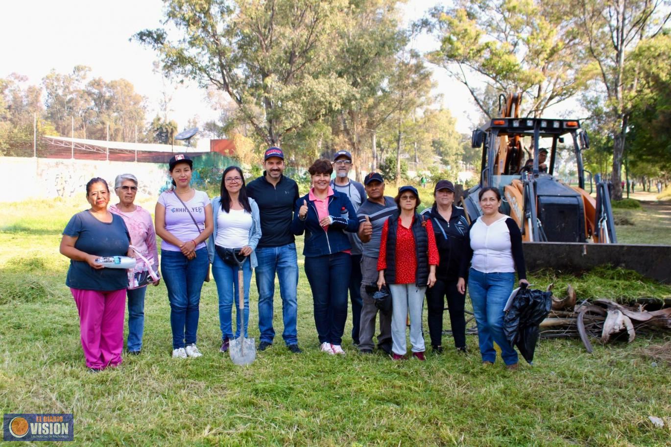 Encabeza Yankel Benítez jornada ciudadana de limpieza en Lomas del Valle