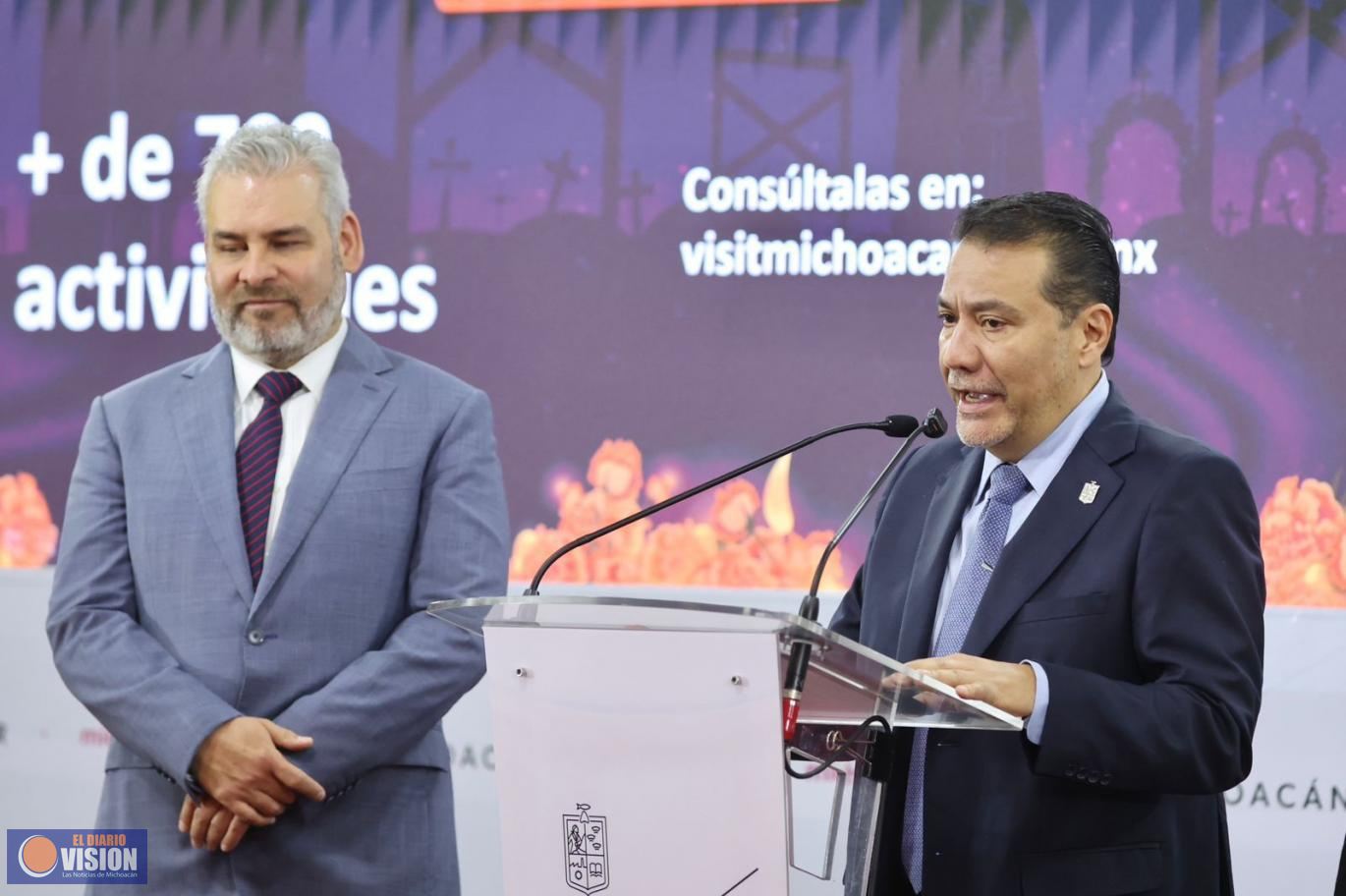 Con más de 700 actividades, Michoacán celebra Semana de Noche de Muertos: Bedolla