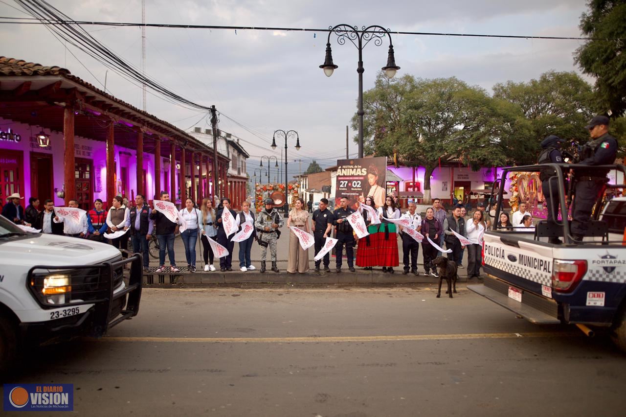 Arranca Operativo de Seguridad del Festival de Ánimas 2025 en Santa Clara del Cobre: Dayana Pérez
