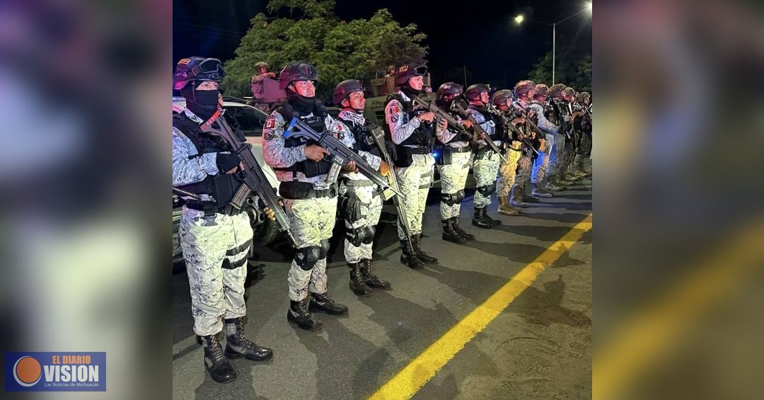 SSP intensifica acciones de la Operación Apatzingán para asegurar orden público