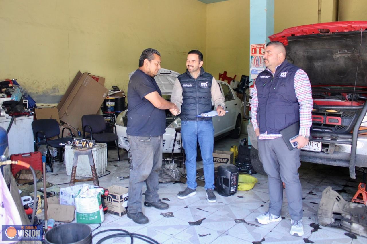 Yankel Benítez encabeza operativo “Ordena tu talacha” en colonias de Morelia