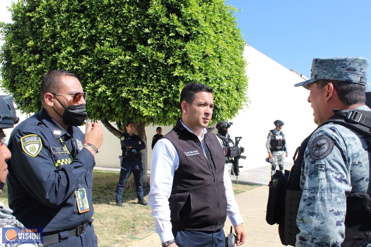 Policía Morelia y Guardia Nacional refuerzan presencia en el corredor Aeropuerto–Morelia