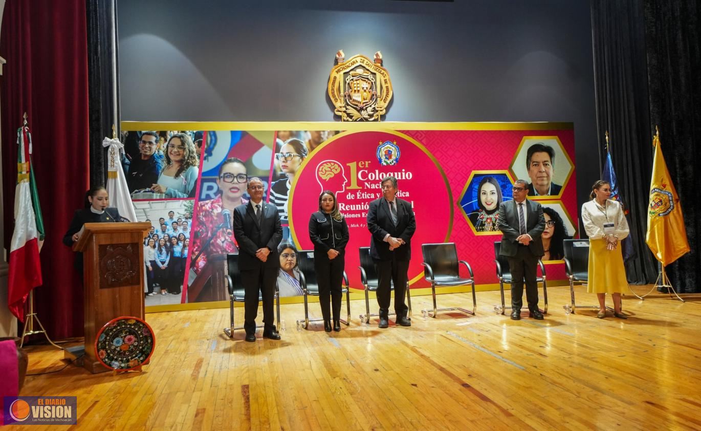 UMSNH reafirma compromiso con principios éticos; inauguran 1er Coloquio Nacional de Ética y Bioética