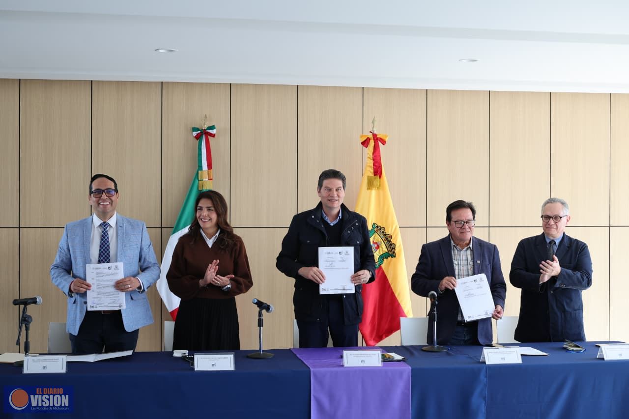 Gobierno de Morelia e INAH refrendan convenio para la preservación del Centro Histórico
