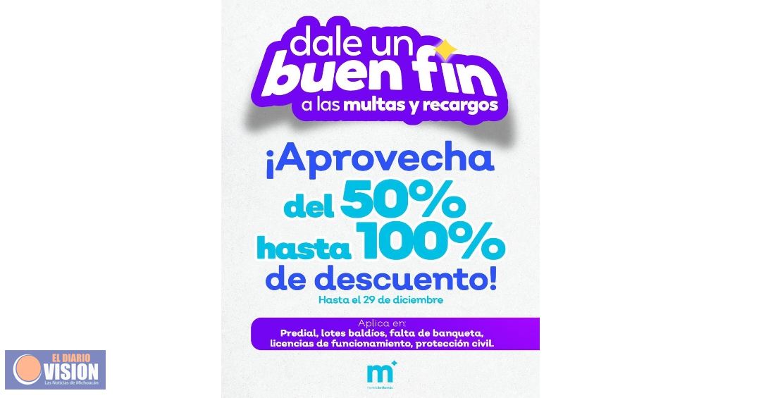 Gobierno de Morelia anuncia descuentos por el Buen Fin 2025