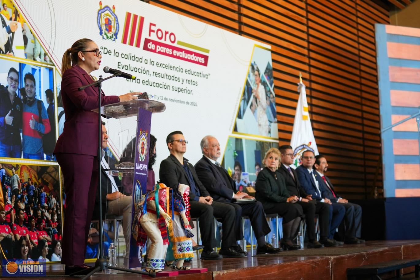 UMSNH se consolida en su calidad educativa; Yarabí Ávila inaugura III Foro de Pares Evaluadores 