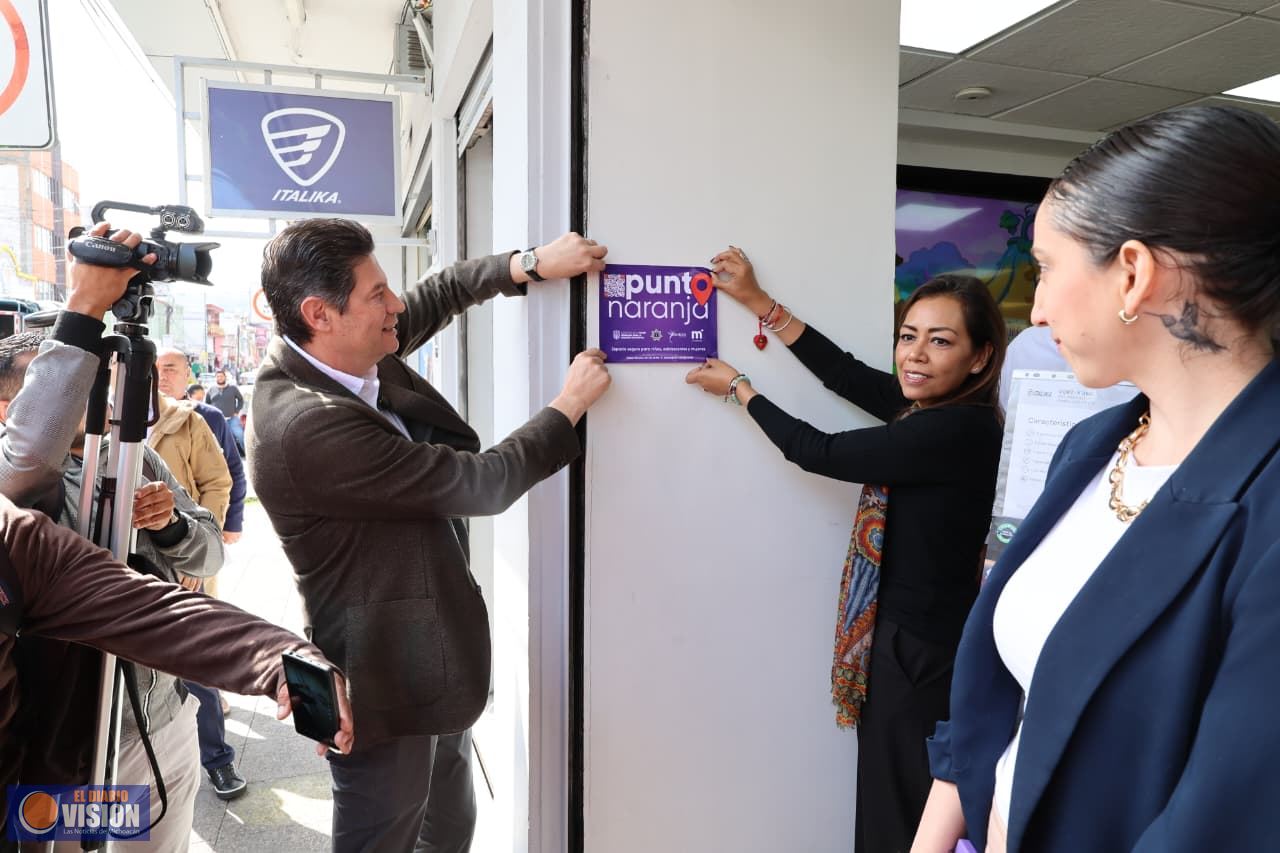 Grupo Salinas se suma a estrategia Punto Naranja del Gobierno de Morelia