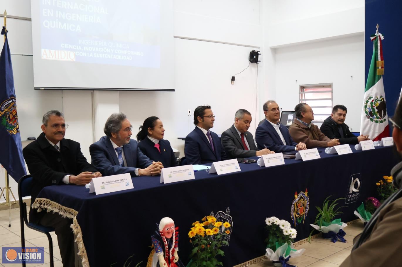 Inauguran Coloquio Internacional de Ingeniería Química, organizado por la UMSNH 