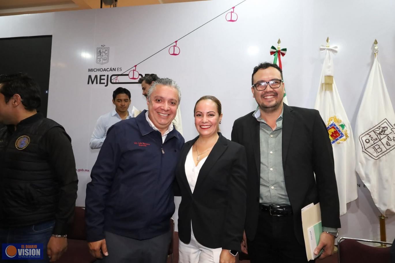 Graciela Hernández Arreola sostiene reunión con el Secretario de Finanzas Estatal, Luis Navarro 