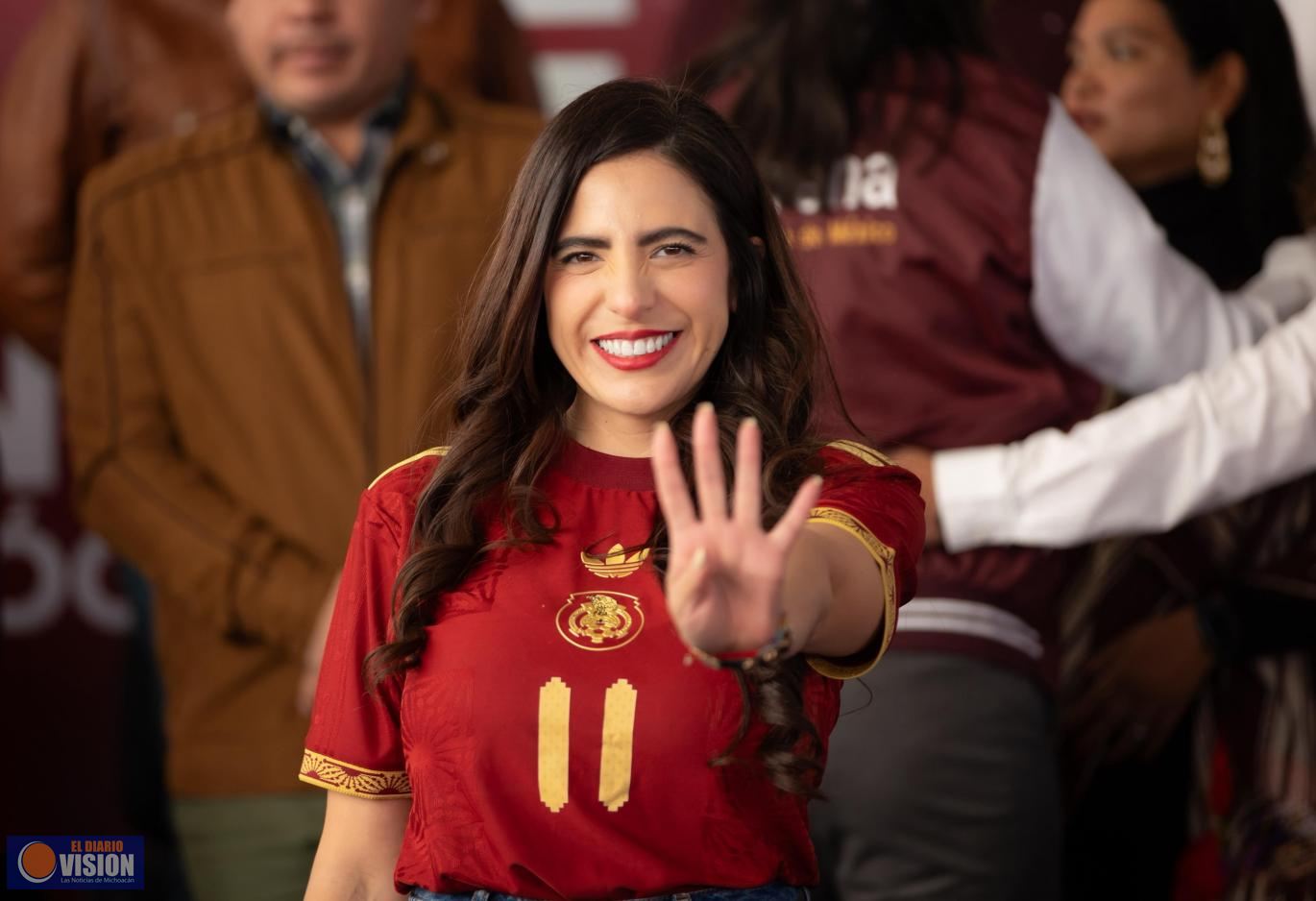 Giulianna Bugarini: En Michoacán hay rumbo y unidad junto a Claudia Sheinbaum y Bedolla