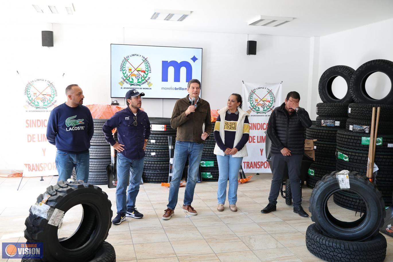 Reconoce Sindicato de Limpia y Transportes respaldo y apoyo de Alfonso Martínez