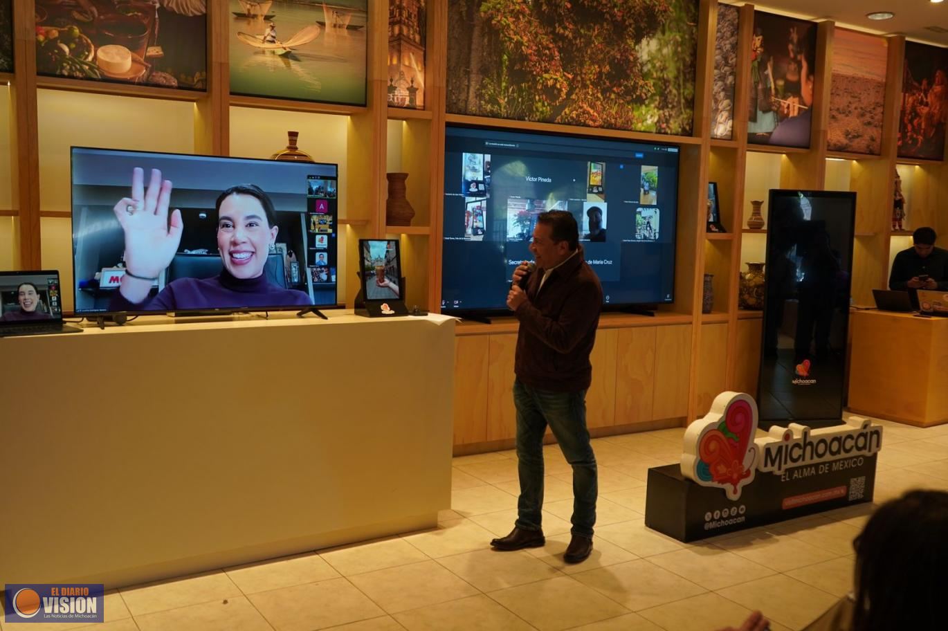 Sectur inaugura 120 kioskos digitales para promocionar actividades en Michoacán