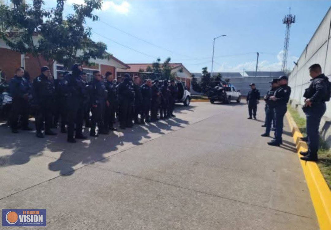 Fortalecen seguridad en Uruapan, llega Grupo GERI