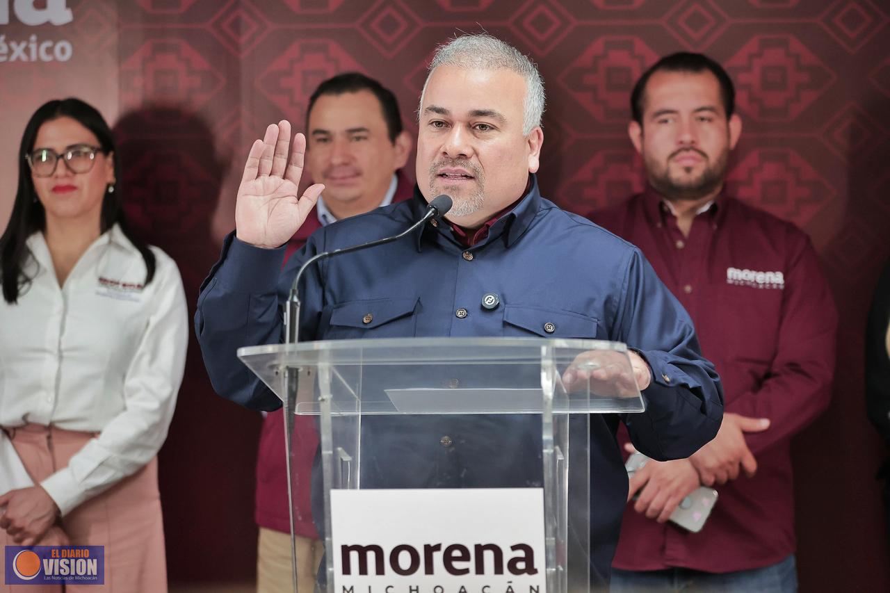 Más de 30 mil michoacanos celebrarán en el Zócalo 7 años de transformación: Jesús Mora