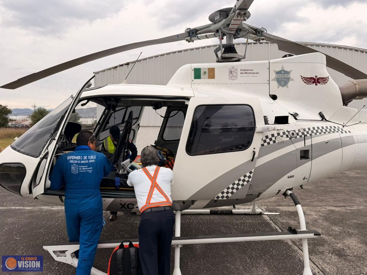 Por aire y tierra, el apoyo a heridos en Coahuayana;despliegan operativo en conjunto: Raúl Zepeda