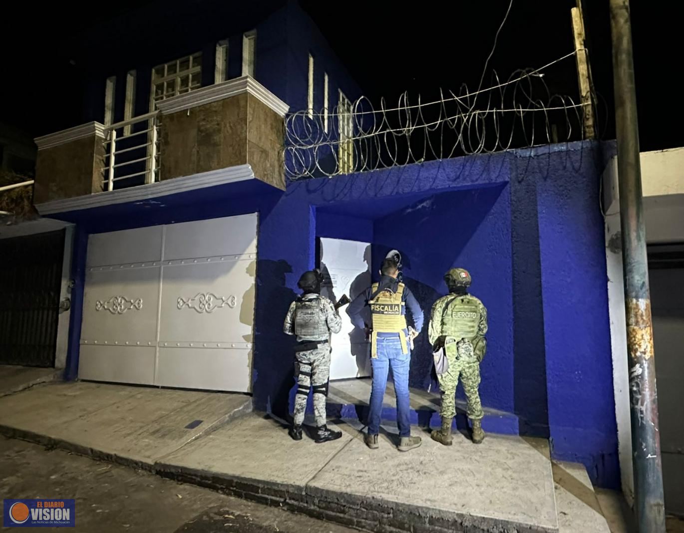 Fiscalía General asegura inmueble y narcótico durante cateo realizado en Morelia