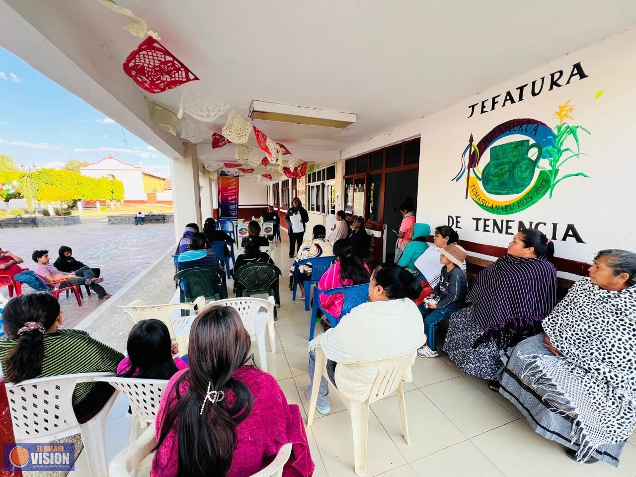 Imparte FGE capacitación sobre violencia contra las mujeres en comunidad indígena de Santo Tomás