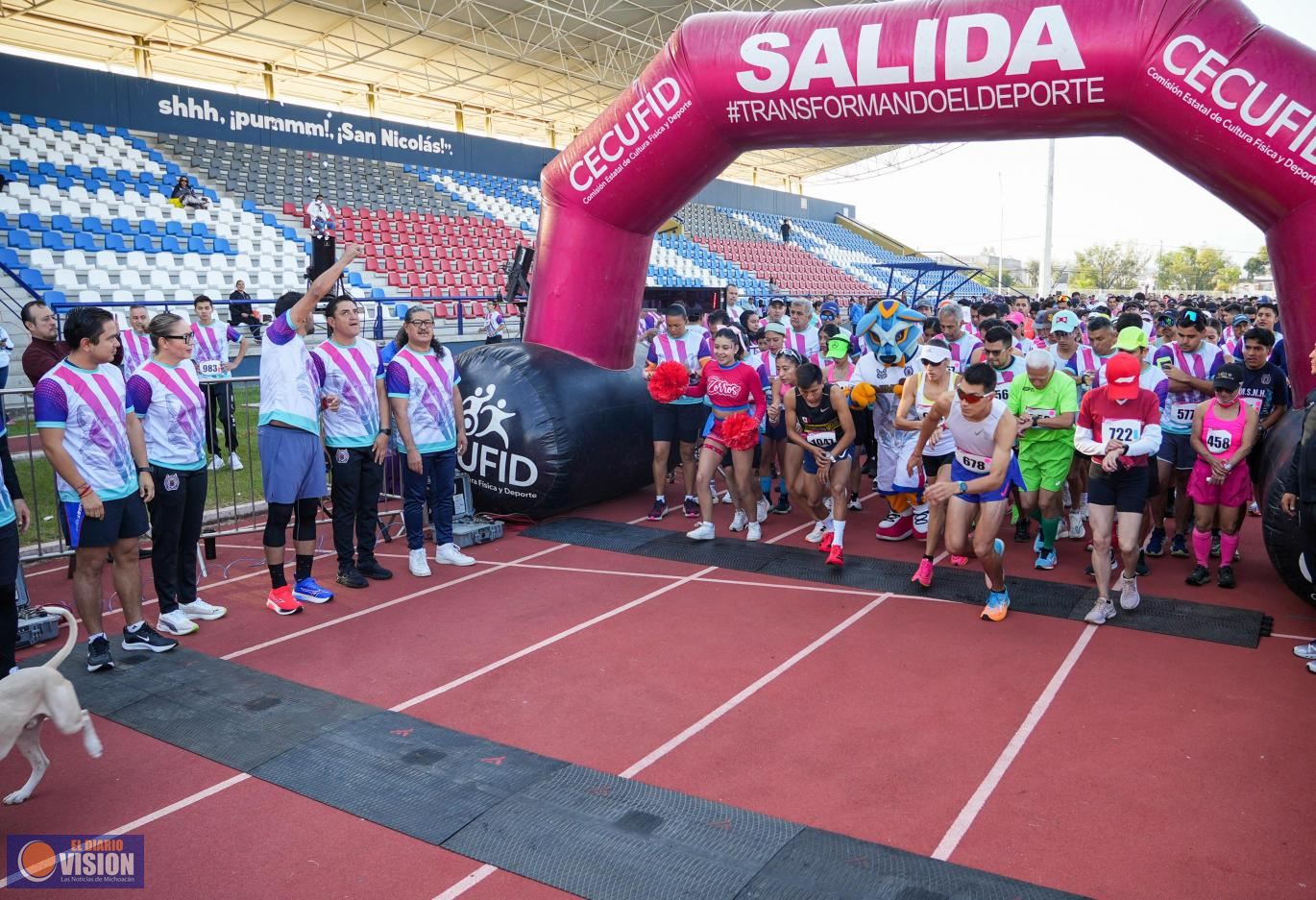 Se impuso récord en la 12 edición de la Carrera Nicolaita