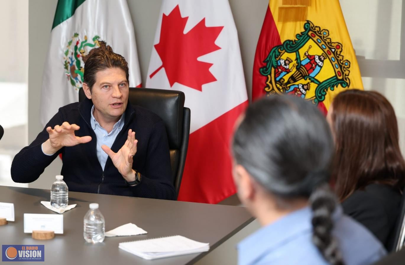 Alfonso Martínez comparte experiencia de Policía Morelia con Embajada de Canadá