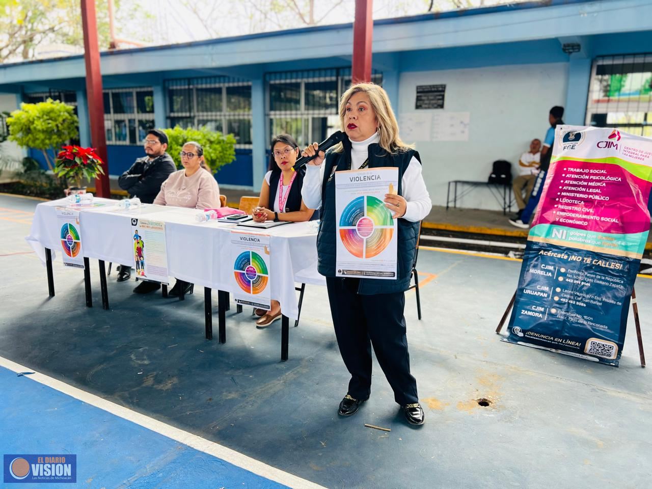 CJIM Zamora impulsa la prevención de la violencia digital en el COBAEM Plantel Ecuandureo