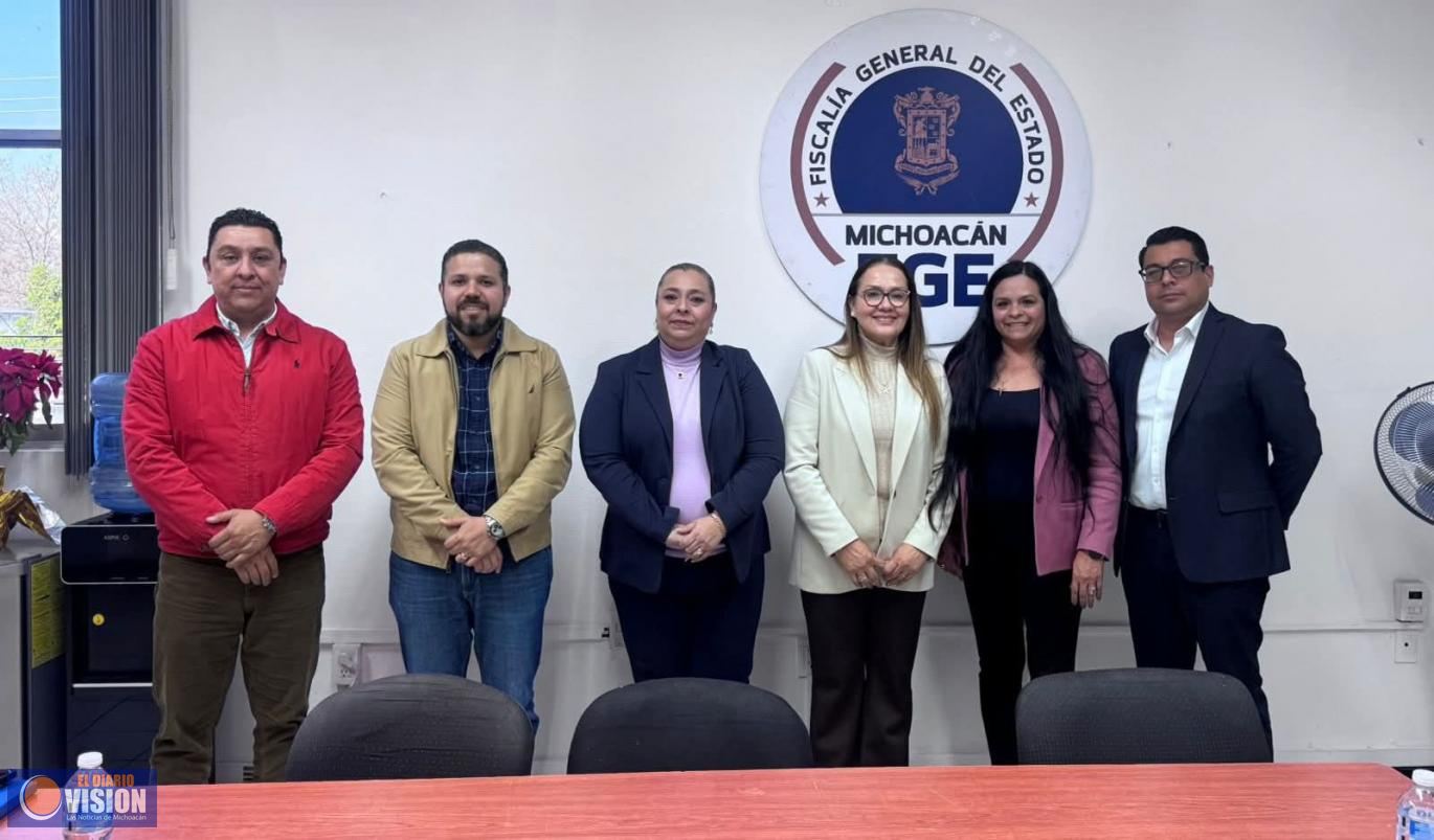 El Ombudsperson, Josué Mejía sostuvo reunión de trabajo con la Fiscal Regional de Morelia 