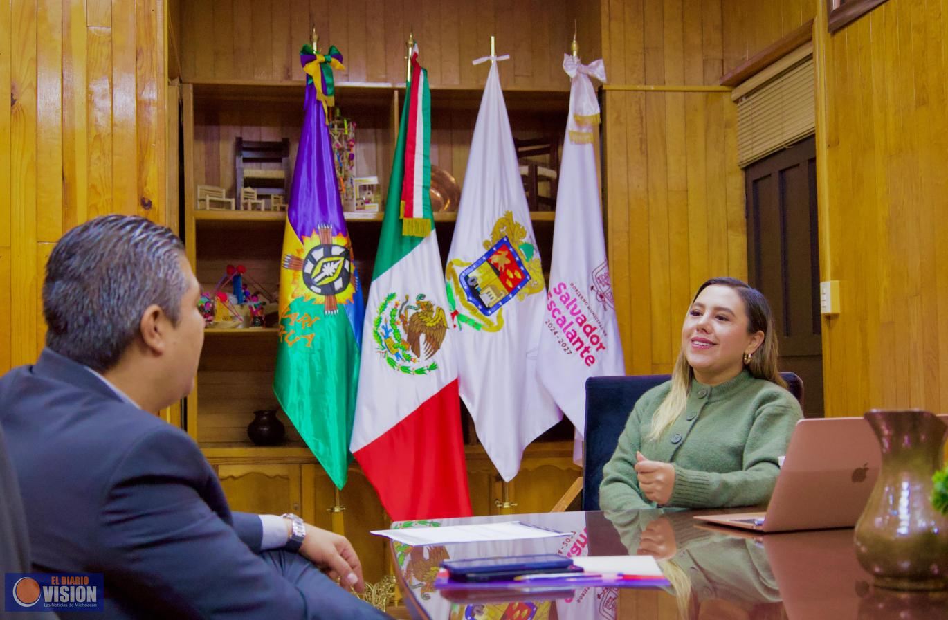 Dayana Pérez Mendoza refuerza  atención ciudadana y el trabajo cercano en Salvador Escalante