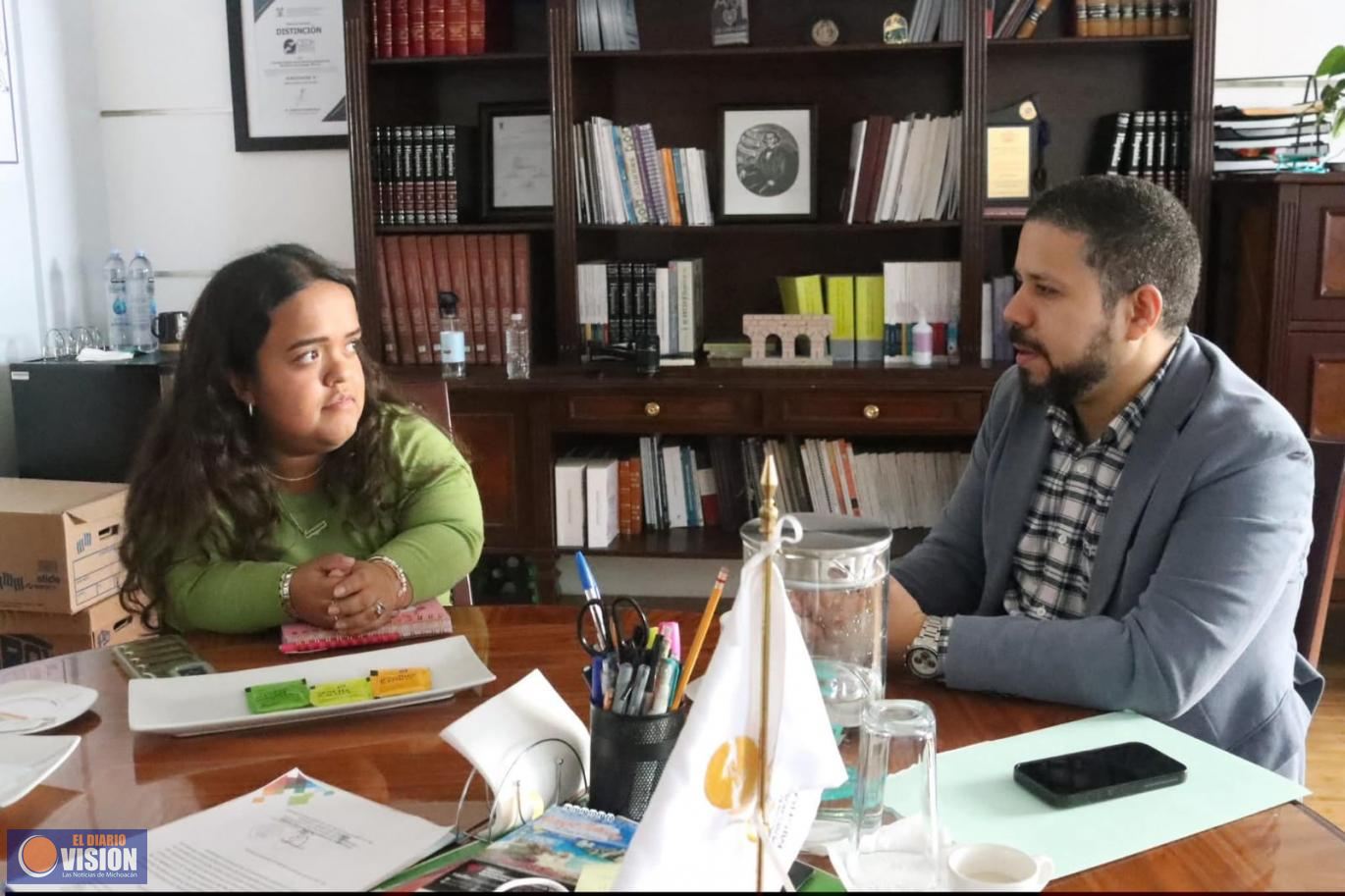 El presidente de la CEDH, Josué Mejía impulsa ruta de trabajo con Fundación De la Cabeza al Cielo 