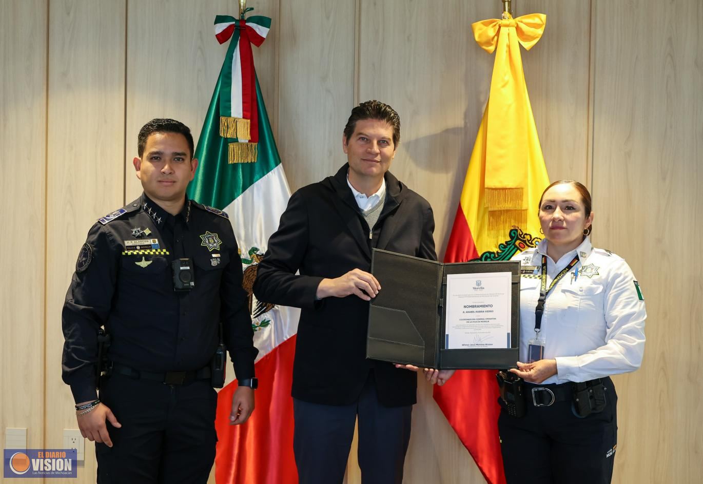 Alfonso Martínez nombra a Anabel Rubira Vidrio como Coordinadora  Operativa de Policía Morelia