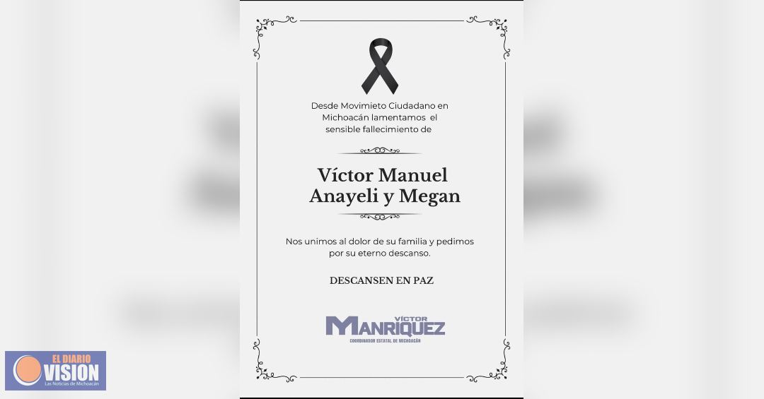 Movimiento Ciudadano condena crimen contra familia de intérpretes y exige justicia sin impunidad