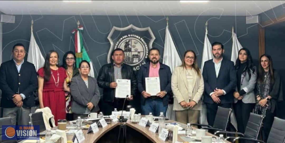 CEDH y Coordinación del Sistema Penitenciario de Michoacán firman convenio 
