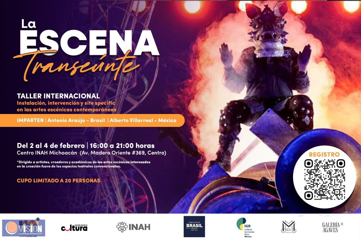 Invita SeCultura Morelia a taller internacional de artes escénicas 