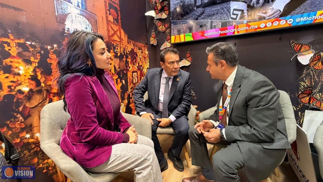 Sectur promovió la conectividad aérea de Michoacán en la Feria Internacional de Turismo