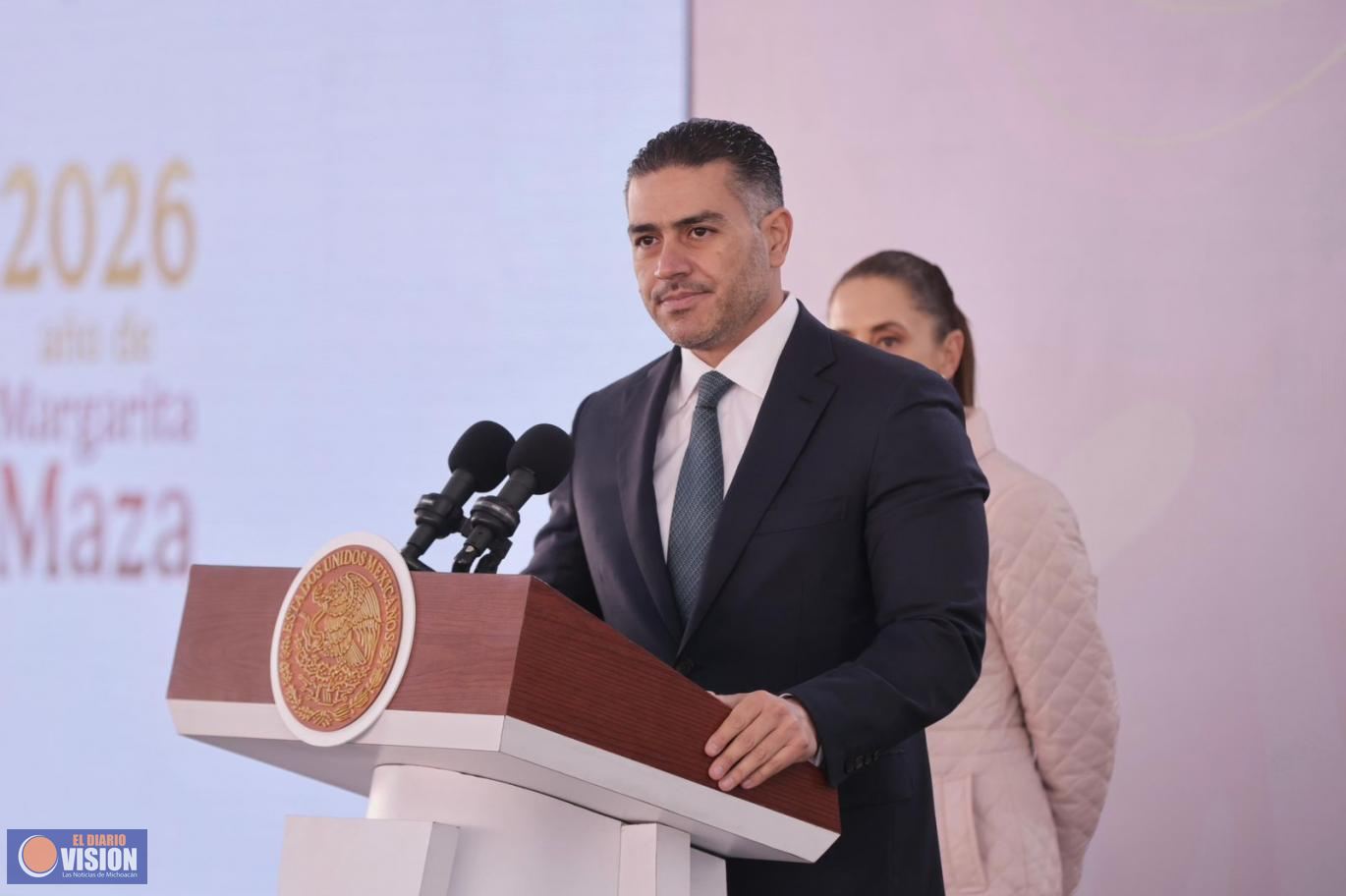 Golpe a la extorsión en Michoacán; reporta Harfuch disminución del 13.8 %