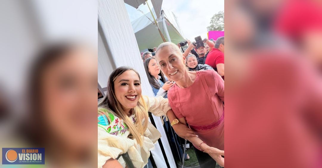 Dayana Pérez acompaña en la entrega de Programas para el Bienestar en Michoacán