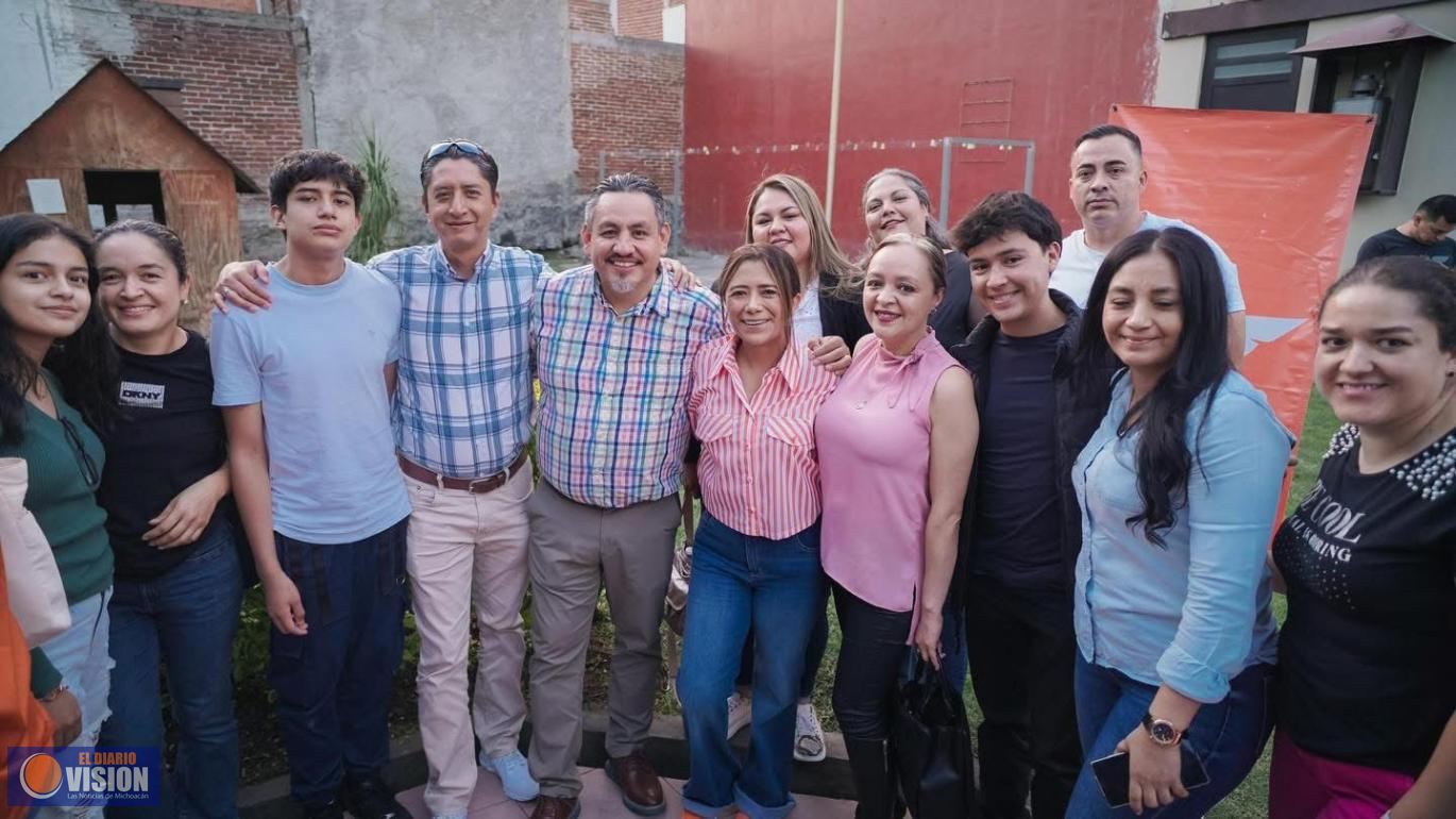 Víctor Manríquez cierra filas con liderazgos de Movimiento Ciudadano en Uruapan