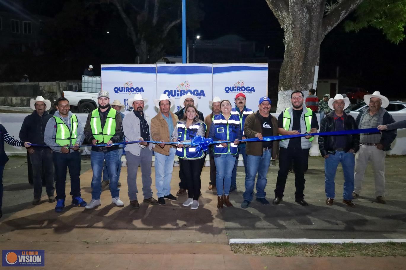 Sanambo estrena iluminación y mejora vial que fortalecerán la seguridad: Alma Mireya González