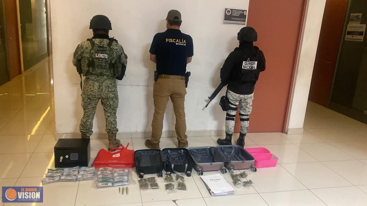 Plan Michoacán: aseguran 1.45 mdp en cateo en Jacona y golpean finanzas criminales